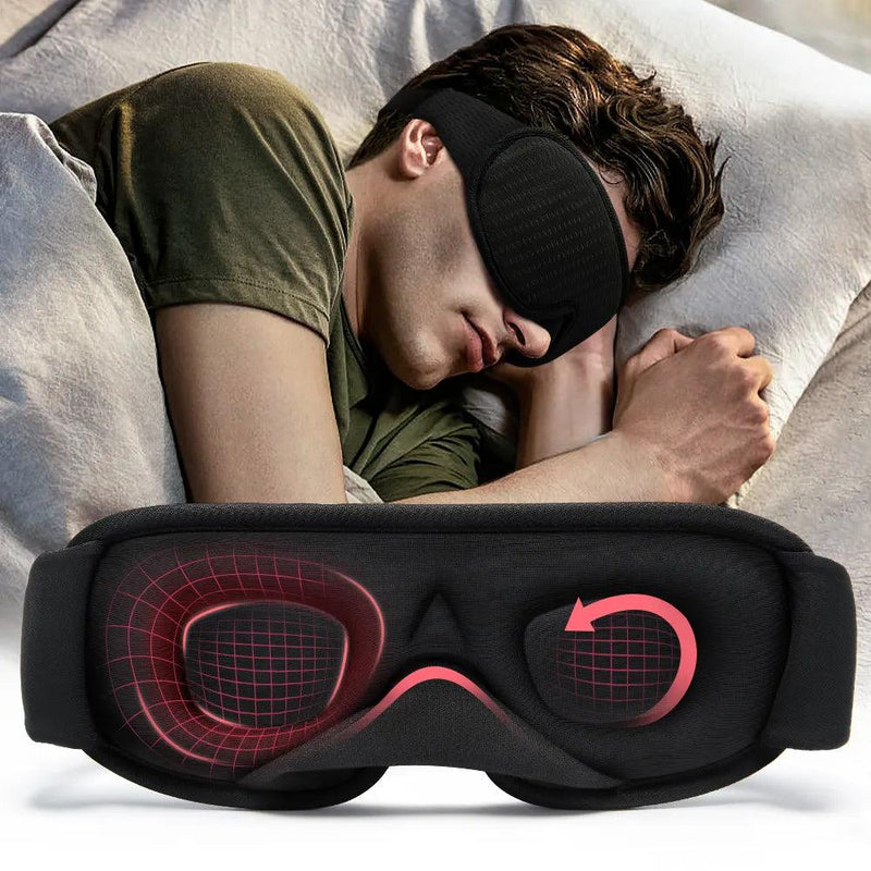 Máscara de Dormir 3D Acolchoada com Bloqueio Solar - Minha loja